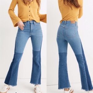 Madewell x ISKO™ Patchwork Flare Jeans Size 26